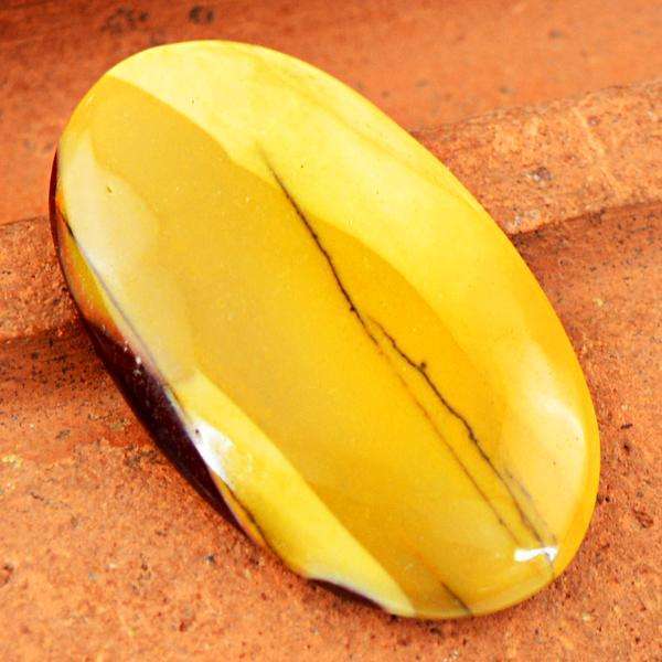 gemsmore:Natural Mookaite Oval Shape Untreated Loose Gemstone