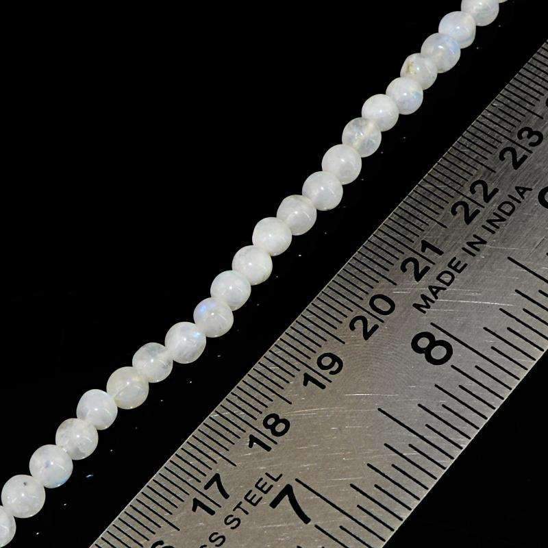 gemsmore:Natural Moonstone Drilled Beads Strand - Round Shape