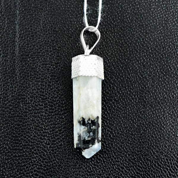 gemsmore:Natural Moonstone Healing Point Pendant