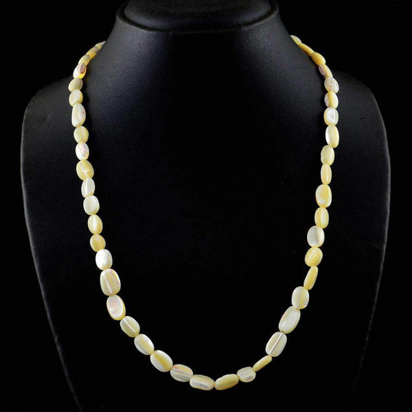 gemsmore:Natural Mother Pearl Necklace