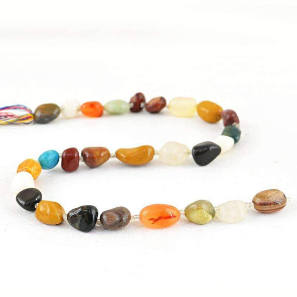 gemsmore:Natural Multicolor Multi Gemstone Beads Strand - Drilled