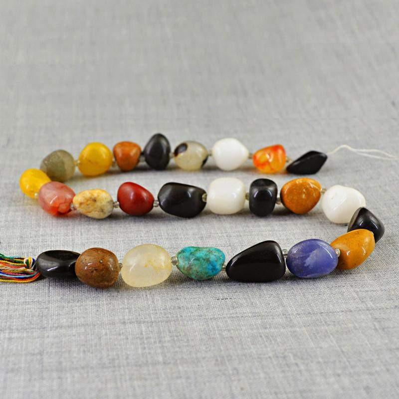 gemsmore:Natural Multicolor Multi Gemstone Beads Strand