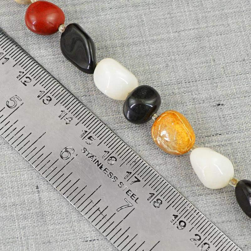 gemsmore:Natural Multicolor Multi Gemstone Beads Strand