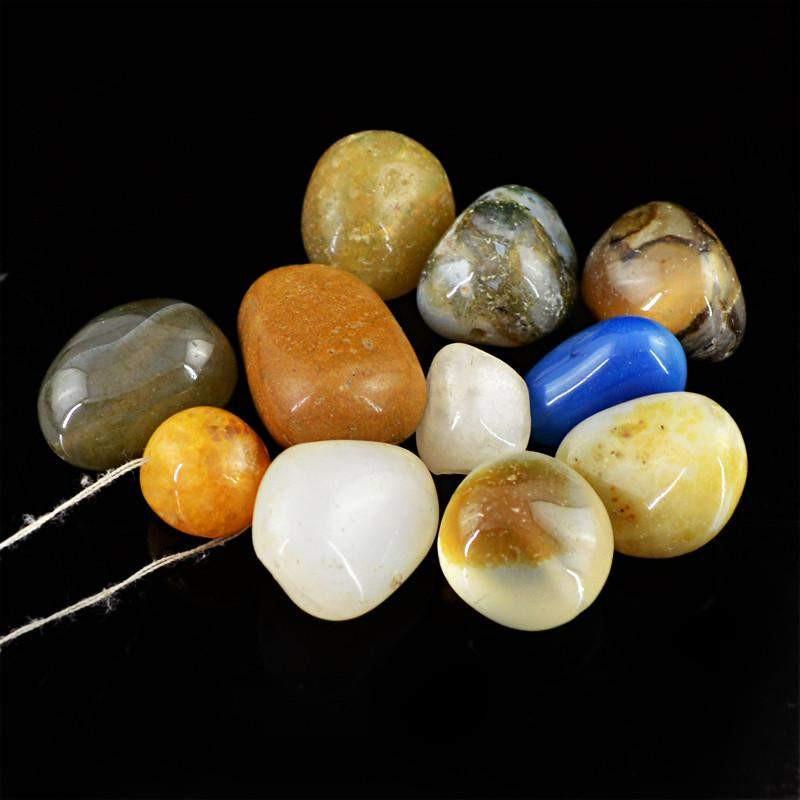 gemsmore:Natural Multicolor Multi Gemstone Drilled Beads Lot