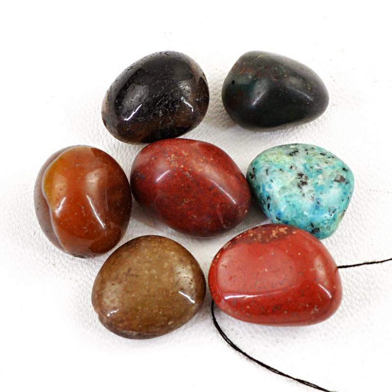 gemsmore:Natural Multicolor Multi Gemstone Drilled Beads Lot