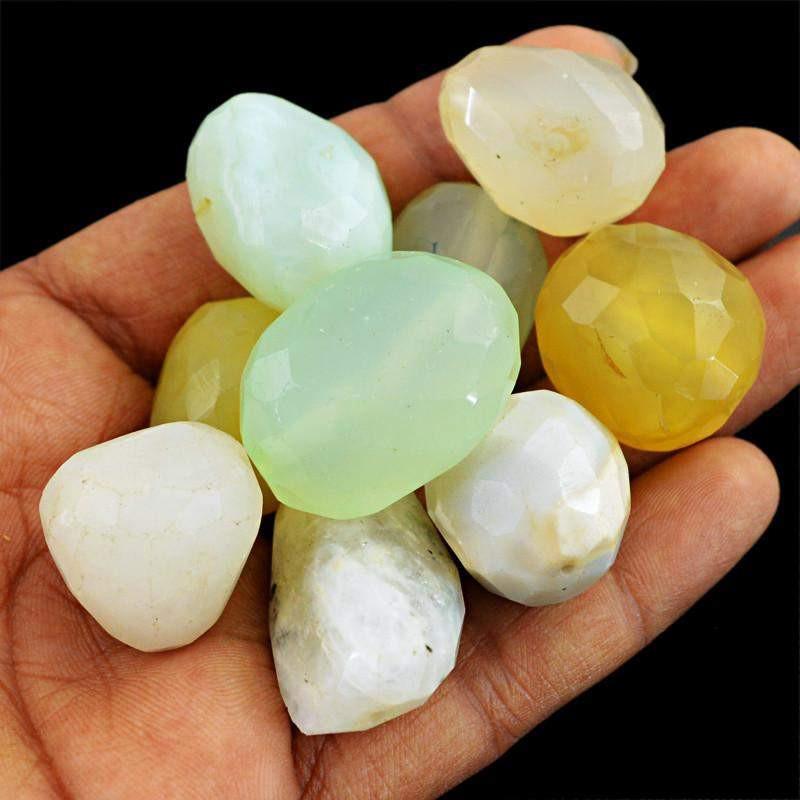gemsmore:Natural Mutlicolor Multi Gemstone Drilled Faceted Beads Lot
