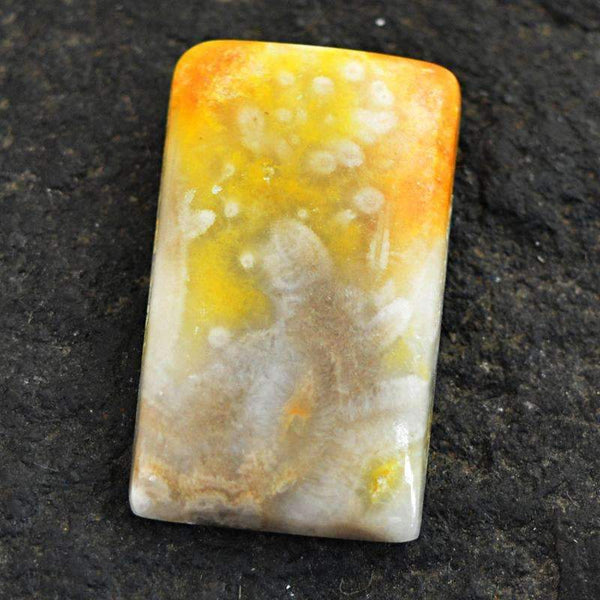 gemsmore:Natural Ocean Jasper Gemstone - Rectangular Shape