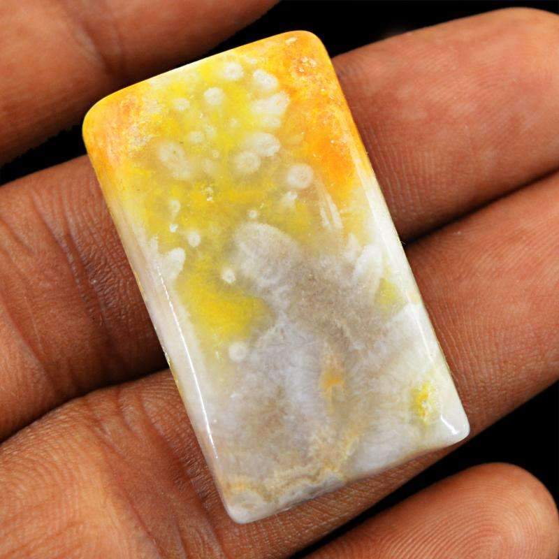 gemsmore:Natural Ocean Jasper Gemstone - Rectangular Shape