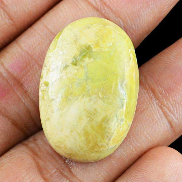 gemsmore:Natural Ocean Jasper Gemstone - Unheated Oval Shape