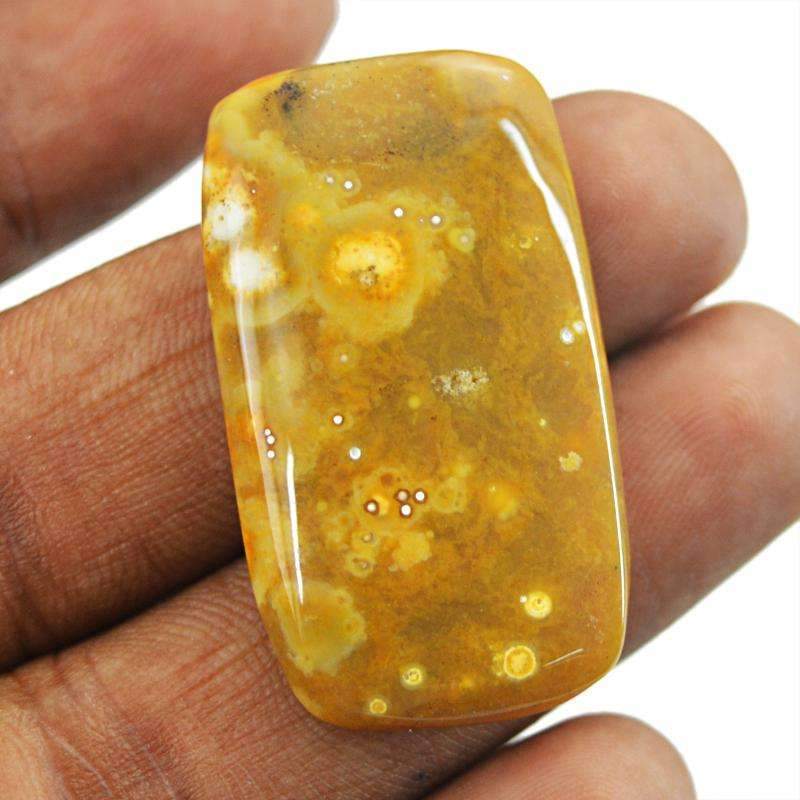 gemsmore:Natural Ocean Jasper Rectangular Shape Loose Gemstone