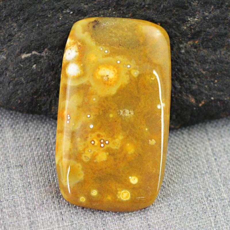 gemsmore:Natural Ocean Jasper Rectangular Shape Loose Gemstone