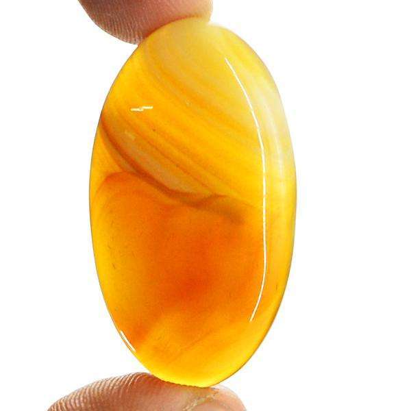 gemsmore:Natural Onyx Oval Shape Loose Gemstone