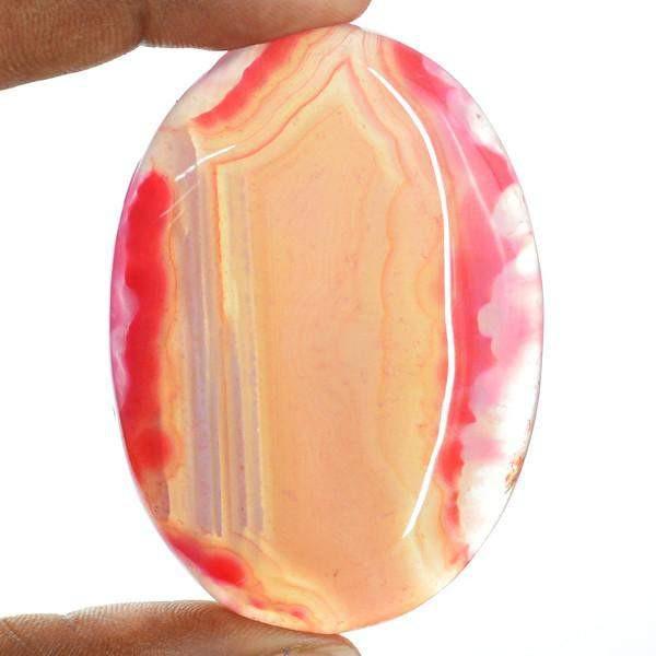 gemsmore:Natural Onyx Untreated Oval Shape Genuine Gemstone