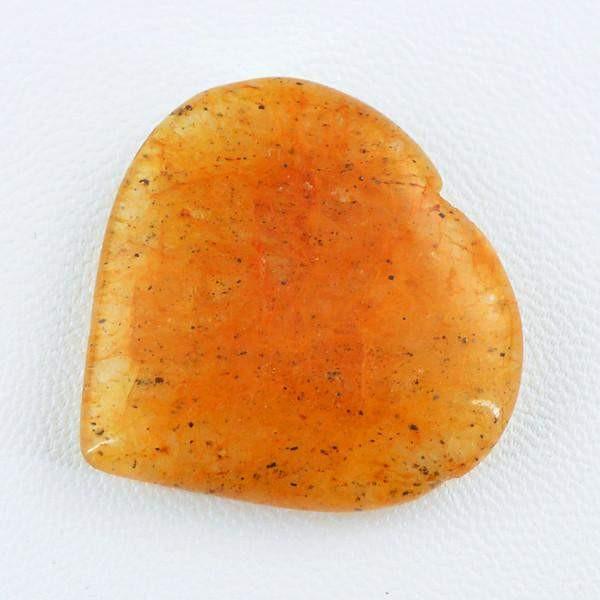 gemsmore:Natural Orange Aventurine Carved Heart Shape Gemstone