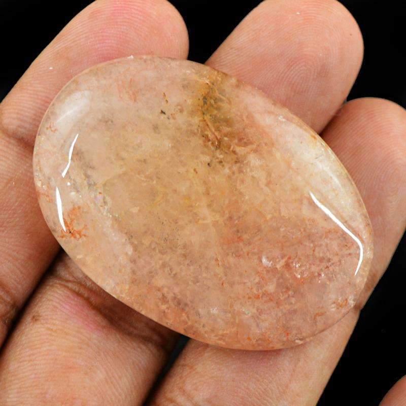 gemsmore:Natural Orange Aventurine Gemstone Oval Shape