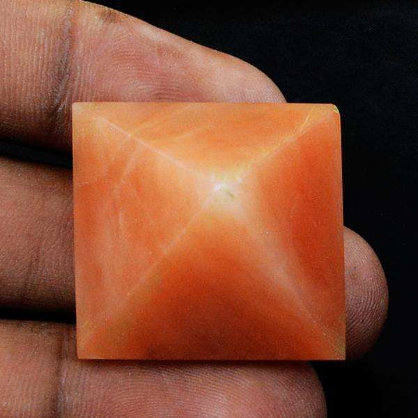 gemsmore:Natural Orange Aventurine Healing Point Pyramid