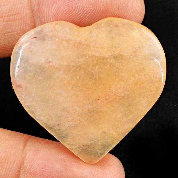 gemsmore:Natural Orange Aventurine Heart Shape Gemstone