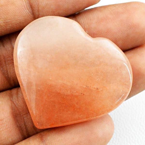 gemsmore:Natural Orange Aventurine Heart Shape Gemstone