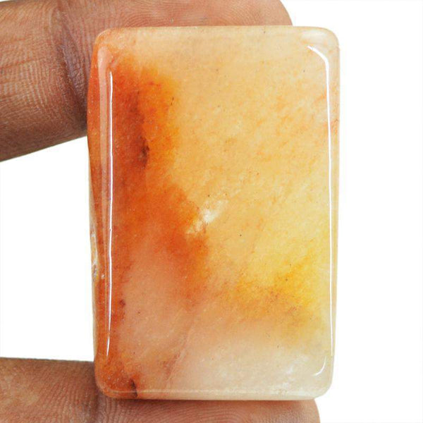 gemsmore:Natural Orange Aventurine Rectangular Shape Gemstone
