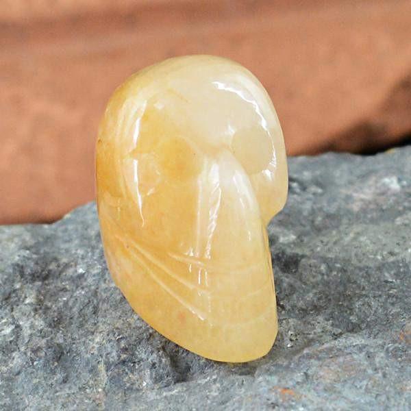 gemsmore:Natural Orange Aventurine Skull Gemstone