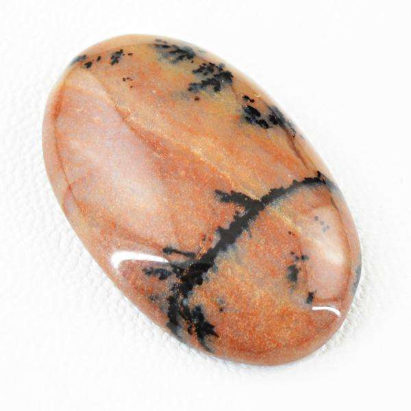 gemsmore:Natural Oval Shape Dendrite Opal Untreated Loose Gemstone