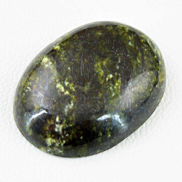 gemsmore:Natural Oval Shape Forest Green Jasper Untreated Loose Gemstone