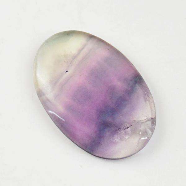 gemsmore:Natural Oval Shape Multicolor Fluorite Untreated Loose Gemstone