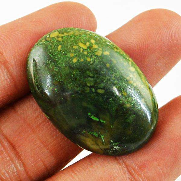 gemsmore:Natural Oval Shape Ocean Jasper Untreated Loose Gemstone