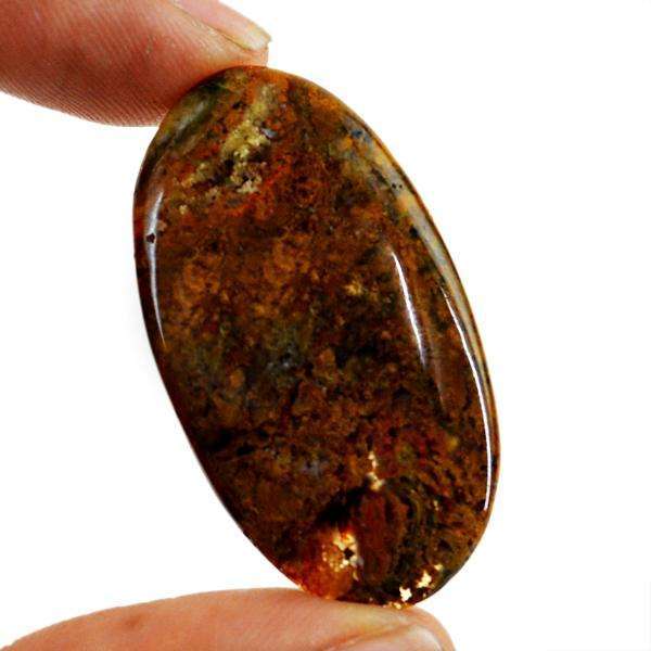 gemsmore:Natural Oval Shape Ocean Jasper Untreated Loose Gemstone