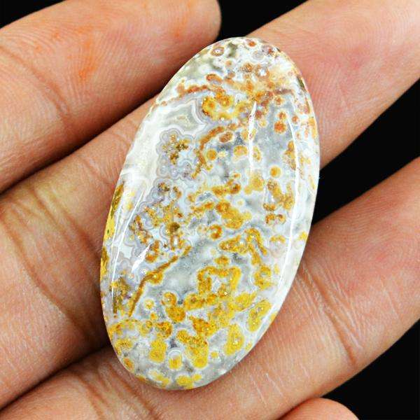 gemsmore:Natural Oval Shape Ocean Jasper Untreated Loose Gemstone