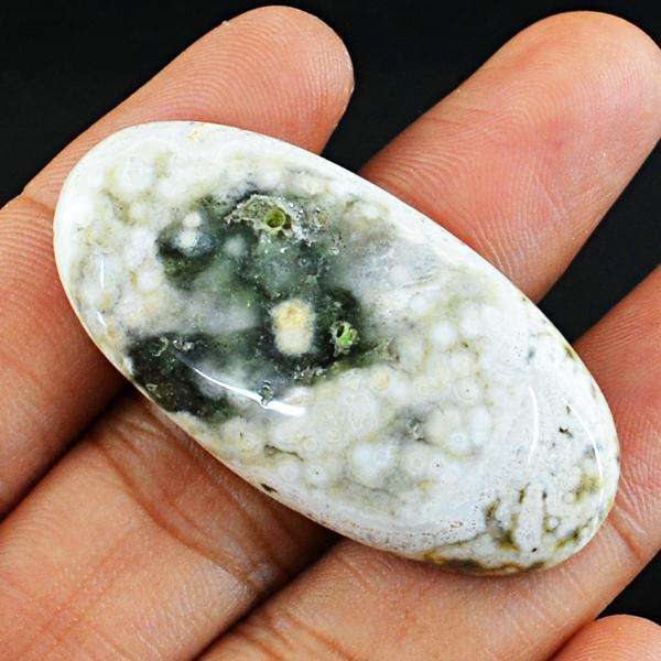 gemsmore:Natural Oval Shape Ocean Jasper Untreated Loose Gemstone