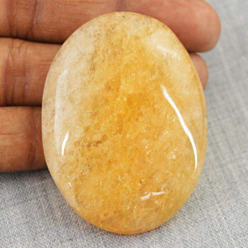 gemsmore:Natural Oval Shape Orange Aventurine Loose Gemstone