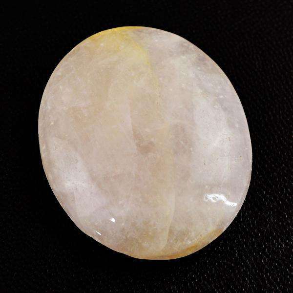 gemsmore:Natural Oval Shape Pink Rose Quartz Loose Gemstone