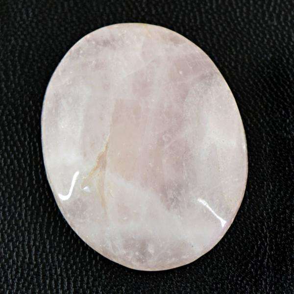 gemsmore:Natural Oval Shape Pink Rose Quartz Untreated Loose Gemstone