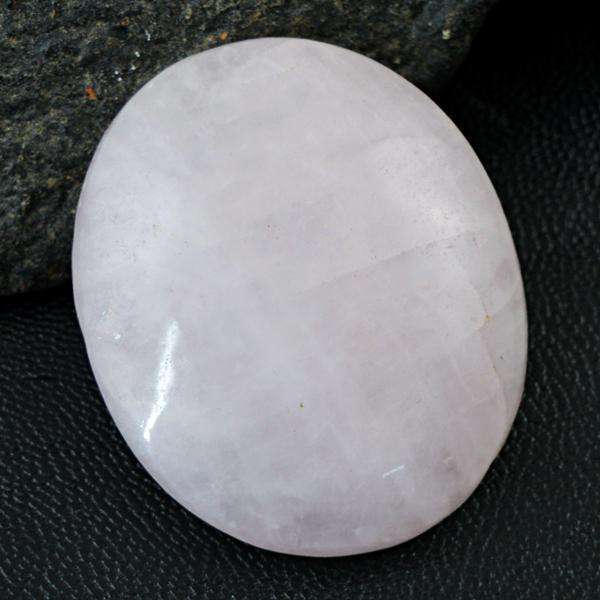 gemsmore:Natural Oval Shape Pink Rose Quartz Untreated Loose Gemstone