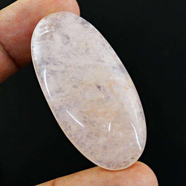 gemsmore:Natural Oval Shape Pink Rose Quartz Untreated Loose Gemstone