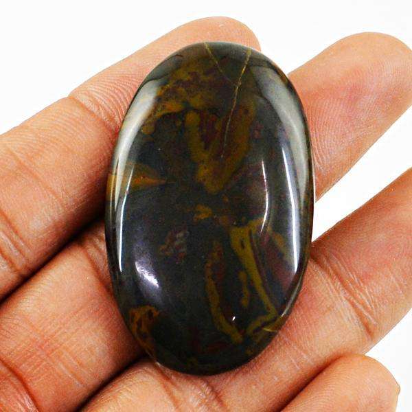 gemsmore:Natural Oval Shape Polygram Jasper Untreated Loose Gemstone