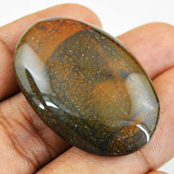 gemsmore:Natural Oval Shape Polygram Jasper Untreated Loose Gemstone