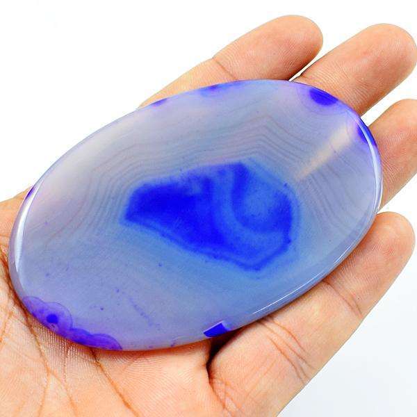 gemsmore:Natural Oval Shape Purple Onyx Untreated Loose Gemstone