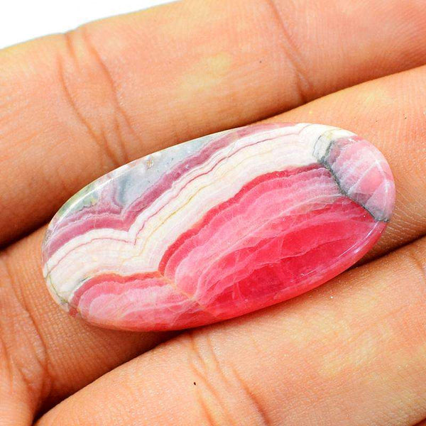 gemsmore:Natural Oval Shape Rhodocrosite Untreated Loose Gemstone