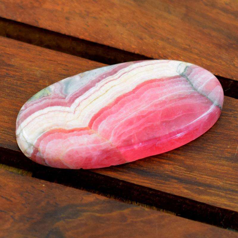 gemsmore:Natural Oval Shape Rhodocrosite Untreated Loose Gemstone