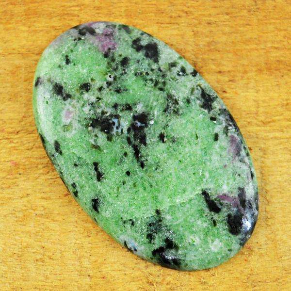 gemsmore:Natural Oval Shape Ruby Zoisite Untreated Loose Gemstone