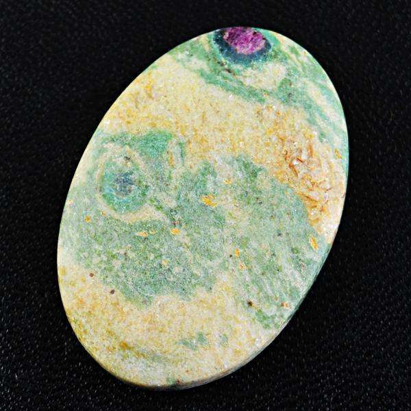 gemsmore:Natural Oval Shape Ruby Zoisite Untreated Loose Gemstone