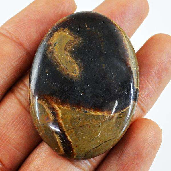 gemsmore:Natural Oval Shape Septarian Agate Untreated Loose Gemstone