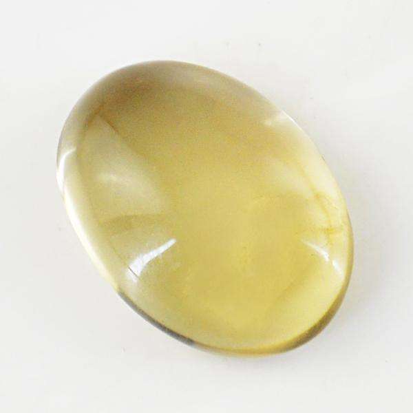 gemsmore:Natural Oval Shape Smoky Quartz Untreated Loose Gemstone