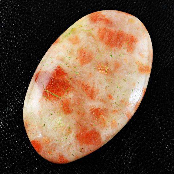 gemsmore:Natural Oval Shape Sunstone Loose Gemstone