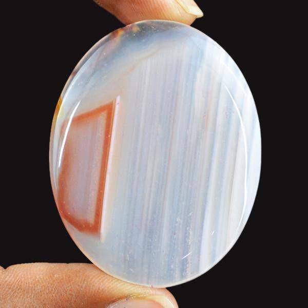 gemsmore:Natural Oval Shape Untreated Healing Palm Onyx Loose Gemstone