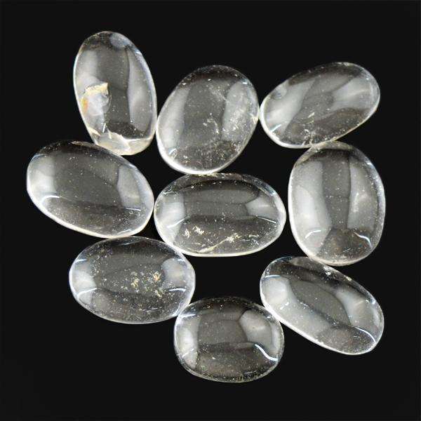 gemsmore:Natural Oval Shape White Quartz Untreated Loose Gemstone Lot