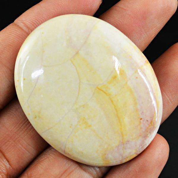 gemsmore:Natural Oval Shape Willow Creek Jasper Untreated Loose Gemstone