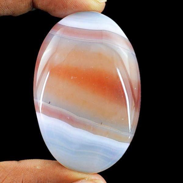 gemsmore:Natural Oval Shape Worry Stone Untreated Brown Onyx Gemstone